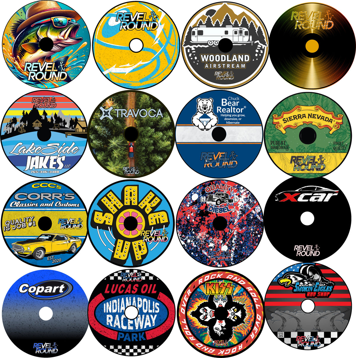 Custom Revel Round designs